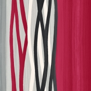 MAST2403P137C Manhattan-Stripe Red Softweave 137cm