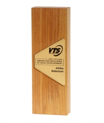  Solid Wood Trophy 24cm