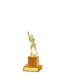  Gd Edged Trophy On P/Base <Br>8cm Plus Figurine
