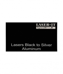 ALUM629A Black/Silver LaserIT Aluminum 300x600x0.5mm