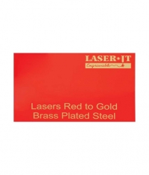 BST622B Red LaserIT Brass Plated Steel 300x600x0.4mm