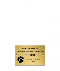  Solid Brass Plaque - 150 x 100mm