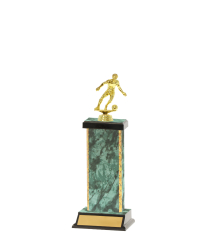  Gd Edged Trophy on P/Base <Br>22cm Plus Figurine