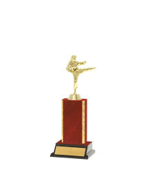  Gd Edged Trophy on P/Base <Br>13cm Plus Figurine