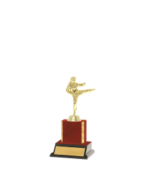  Gd Edged Trophy on P/Base <Br>8cm Plus Figurine