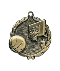 32020G Basketball - Gold Medal 4.5cm Dia
