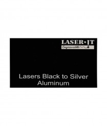 ALUM629A Black/Silver LaserIT Aluminum 300x600x0.5mm
