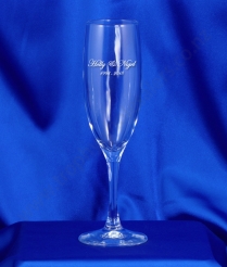 G203 Glass Diamante Flute 180ml