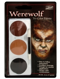 403CW Tri-Colour Make-up Palette - Werewolf - Carded