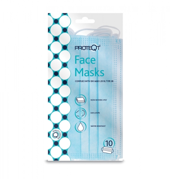 359 ProteQt Face Mask Non Woven with Loops Pack of 10