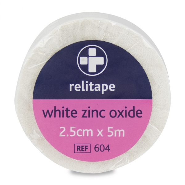 604 Relitape Zinc Oxide Tape 2.5cm x 5m