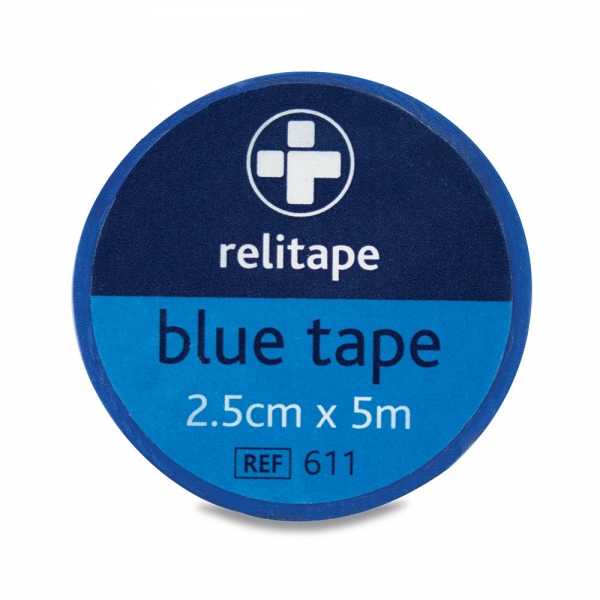 611 Relitape Blue Food Area & Catering Washproof Tape 2.5cm x 5m