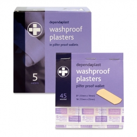907 Dependaplast Pilfer Proof Washproof Plasters Refill Box 5 Ws