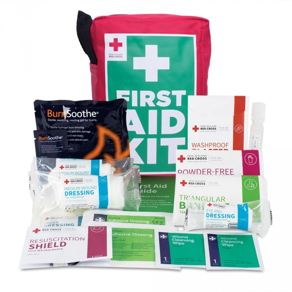 EF01-001-40 Red Cross Medium First Aid Kit Soft Bag
