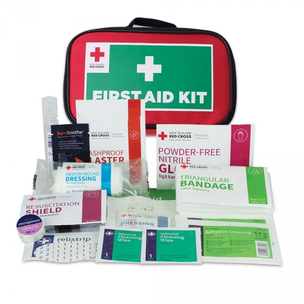 EF01-010-40 Red Cross First Aid Kit Small Soft Bag