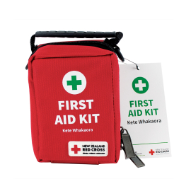 X1245 Red Cross Compact First Aid Kit in Mid-Size Bag