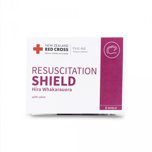 X1330 Red Cross Resuscitation Shield with Valve