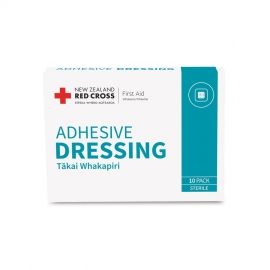 X1340 Red Cross Adhesive Dressing Pads 5cm x 7.5cm Box of 10
