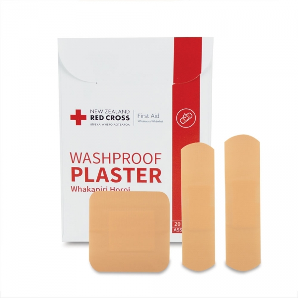X1372 Red Cross Washproof Plasters Assorted Wallet of 20