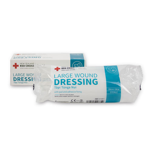 X1581 Red Cross Large Wound Dressing 18cm x 18cm Boxed