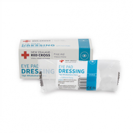 X1582 Red Cross Eye Pad Dressing w/Bandage & Adhesive Fixing Boxed
