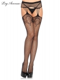 1063BOS INDUSTRIAL NET STOCKINGS O/S BLACK