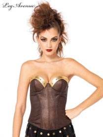  WARRIOR ARMOUR BUSTIER WITH STUD ACCENTS