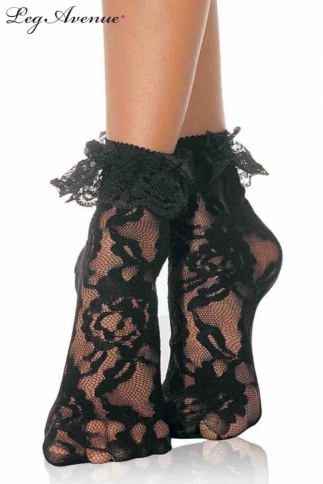  LACE ANKLET WITH RUFFLE