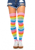 6600 NEON RAINBOW ACRYLIC THIGH HIGHS MULTI