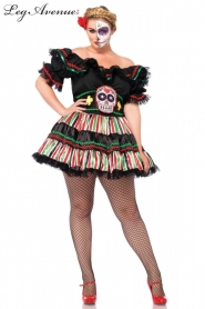  DAY OF THE DEAD DOLL PLUS SIZE