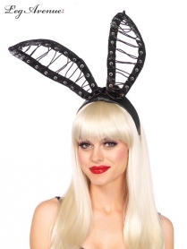A2751 SATIN LACE UP BENDABLE BUNNY EARS OVERSIZED