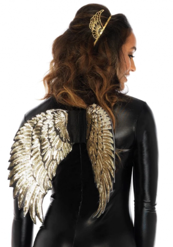 A2792 GOLD SEQUIN WINGS