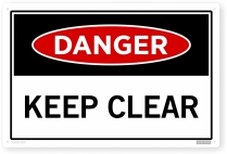 keep clear sign