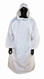 DC67813H-W Wise Smock Hooded 780 X 1300 White 20pc Disposable Clothing