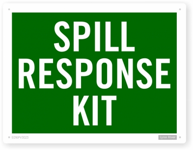 spill response sign