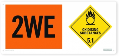Oxidising agent warning sign