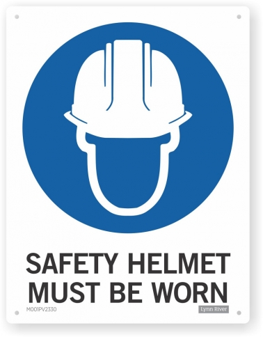 safety helmet sign