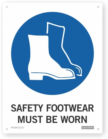 safety footwear sign