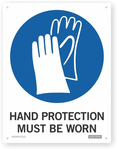 hand protection sign