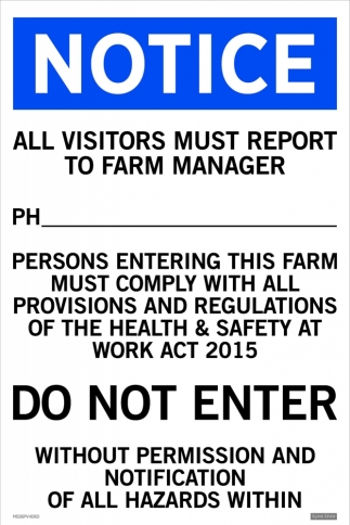 do not enter farm sign