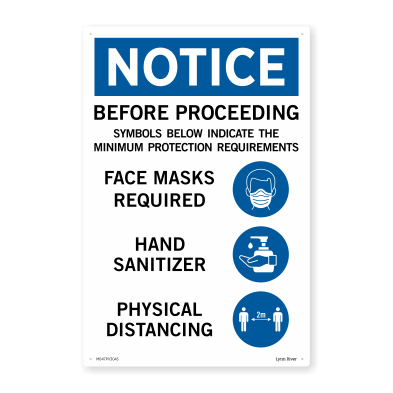  Covid - Hygiene Practices - Sign
