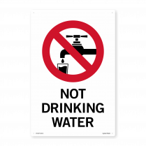 not drinking water sign