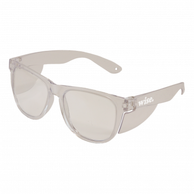 SE61697 Wise Street Safety Glasses - Clear Frame with Clear Lens