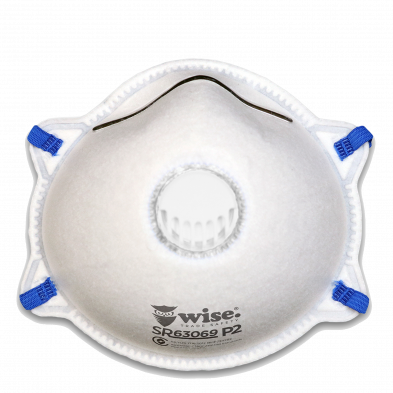 SR63069 Wise P2 Mask with valve - 10 pk