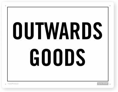 outward goods sign