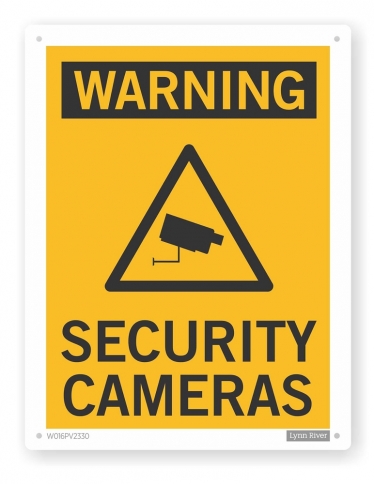 security camera sign