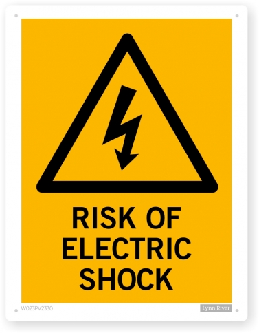 electric shock sign