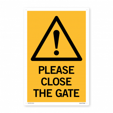 Please Close The Gate PVC