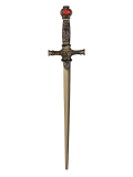 57139 Wizard Sword Gold & Rubies 61Cm