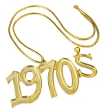60394 1970'S Disco Fever Gold Necklace